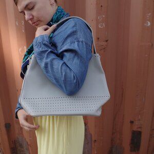 David Jones Paris Grey Purse